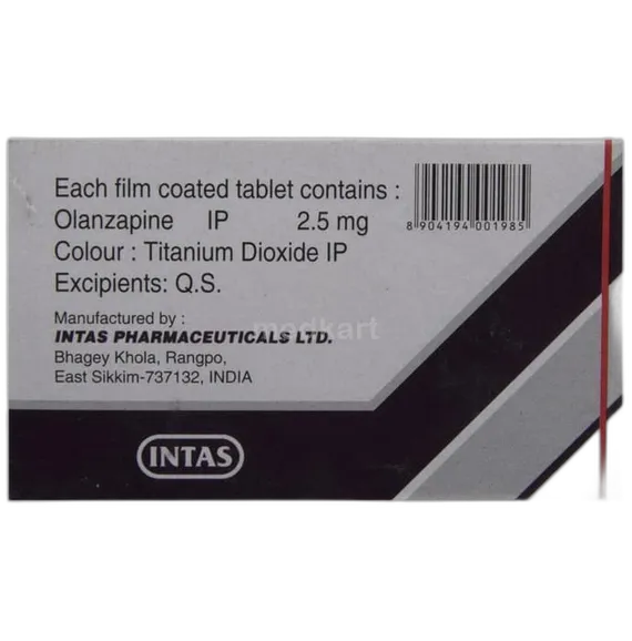 oliza 2.5mg tablet 10's